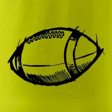 Americký fotbal míč skica