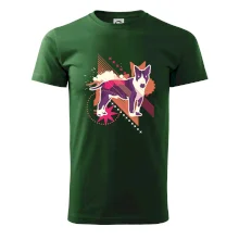 Pes abstrakce fialový