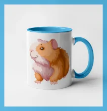 Morče - kreslené, bílo oranžové