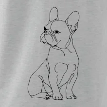 Francouzský buldoček černá kresba