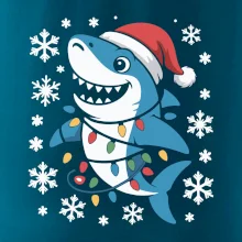 Vánoční žralok a vločky