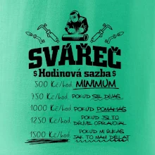 Svářeč - hodinová sazba