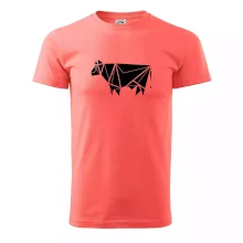 Origami kráva z boku