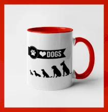 I love dogs - tlapka