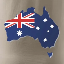 Austrálie - vlajka mapa