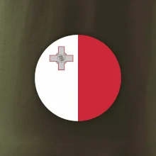 Vlajka Malta kulatá velká