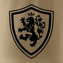 Český lev erb na prsu a na zádech