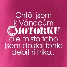 Chtěl / chtěla jsem dostat motorku - Vánoce