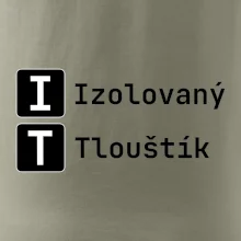 IT Nápis Izolovaný Tlouštík