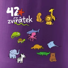 Tričko + 42 nažehlovacích zvířátek