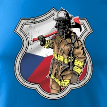 Hasič erb - Česká vlajka