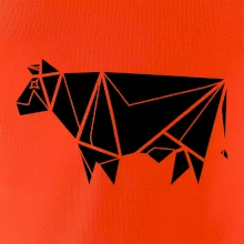 Origami kráva z boku