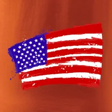 Americká vlajka ohnutá