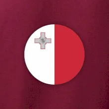 Vlajka Malta kulatá velká