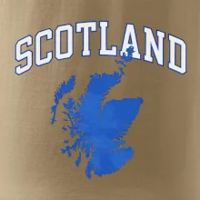 Scotland nápis s mapou