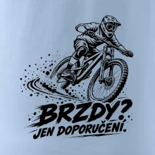 Brzdy jen doporučení - biker v zatáčce
