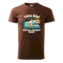 Táta řídí zbytek posádky radí rodinný karavan