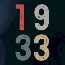 Vintage číslice 1933