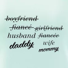 Partnerské triko nastávající rodiče