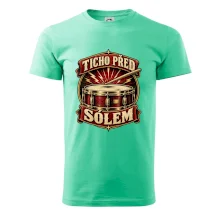 Ticho před sólem - vintage bubenický emblém