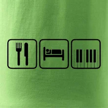 Eat sleep piano v řadě
