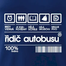 Čárový kód řidič autobusu