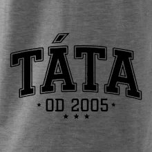 Táta od roku - sportovní nápis (váš ročník)