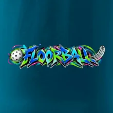 Florbalové graffiti v neonových barvách