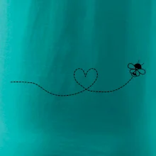 Dráha letu včely - srdce