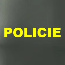 Policie Nápis žlutý