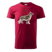 Německý ovčák - hnědý kreslený