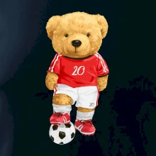 Fotbalista medvídek číslo