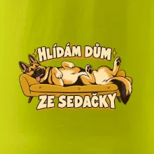 Hlídám dům ze sedačky - vlčák