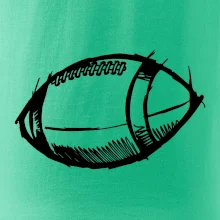 Americký fotbal míč skica