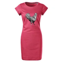 Kohout kreslený černobílý