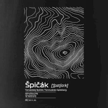 Špičák - vrstevnice v obdélníku
