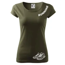 Running nápis šikmo