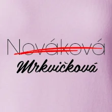 Svatební triko - změna příjmení