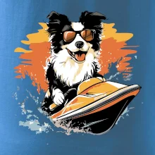 Border Kolie na vodním skútru