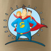 Táta superman - holka a kluk