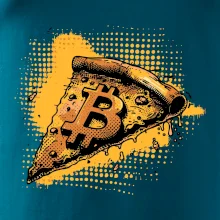 Bitcoin oranžová pizza