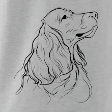 Anglický kokršpaněl černá kresba