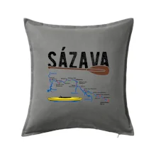 Mapa řeky Sázavy