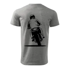 Motorkář na zádech - silnice