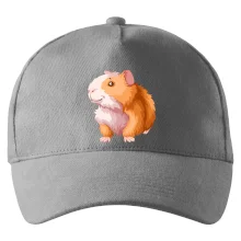 Morče - kreslené, bílo oranžové