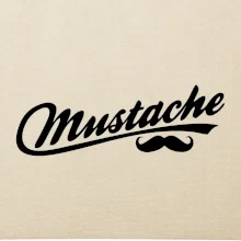Mustache - nápis