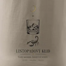Listopadový klid whisky a štír linková kresba