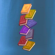 Knihomol letící knihy