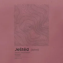 Ještěd - vrstevnice v obdélníku