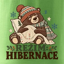 Rodinná vánoční trička - Režim hibernace zimní medvěd táta
